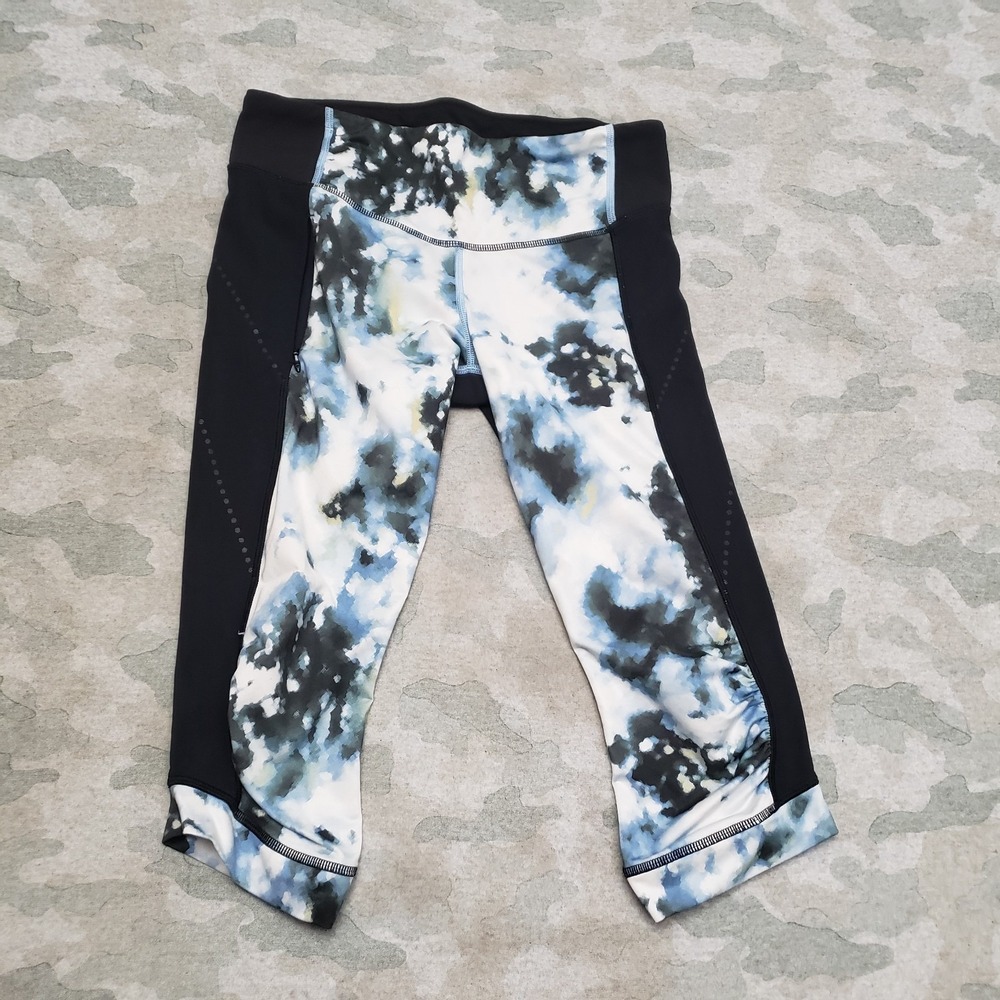 Lululemon Leggings Womens 28 Multicolor Capri Pull On‎ Gym Fitness Yoga